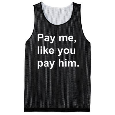 Pay Me Like You Pay Him International Women's Day Mesh Reversible Basketball Jersey Tank