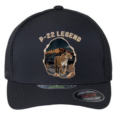 P22 Mountain Lion Silver Lake P22 Flexfit Unipanel Trucker Cap