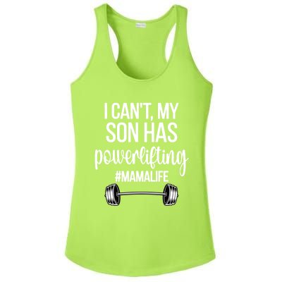 Powerlifting Mama Life Funny Powerlifting Mom Meaningful Gift Ladies PosiCharge Competitor Racerback Tank