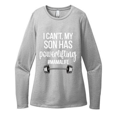 Powerlifting Mama Life Funny Powerlifting Mom Meaningful Gift Womens CVC Long Sleeve Shirt