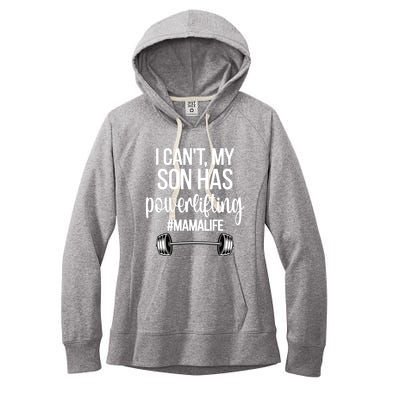 Powerlifting Mama Life Funny Powerlifting Mom Meaningful Gift Women's Fleece Hoodie