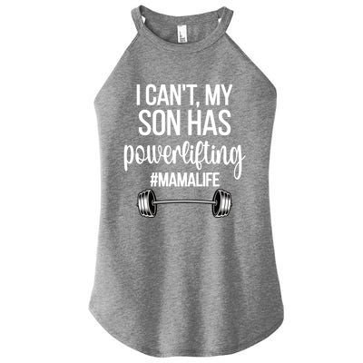 Powerlifting Mama Life Funny Powerlifting Mom Meaningful Gift Women's Perfect Tri Rocker Tank