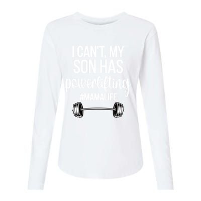 Powerlifting Mama Life Funny Powerlifting Mom Meaningful Gift Womens Cotton Relaxed Long Sleeve T-Shirt