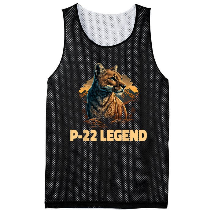 P22 Mountain Lion Silver Lake P22 Mesh Reversible Basketball Jersey Tank