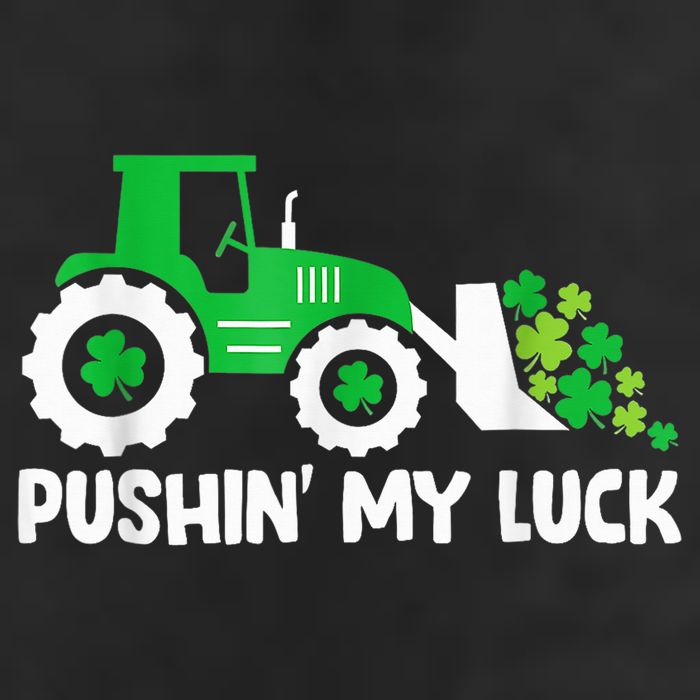 Pushing My Luck Tractor Truck St Patricks Day Adult Drive Performance Visor