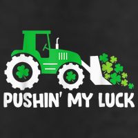 Pushing My Luck Tractor Truck St Patricks Day Beanie