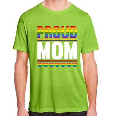 Proud Mom Lesbian Lgbt Pride Month Queer Gift Lgbt Gift Adult ChromaSoft Performance T-Shirt