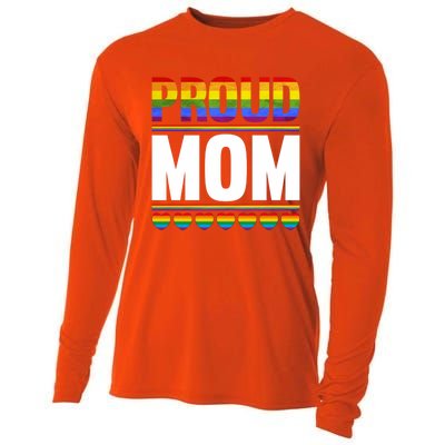 Proud Mom Lesbian Lgbt Pride Month Queer Gift Lgbt Gift Cooling Performance Long Sleeve Crew