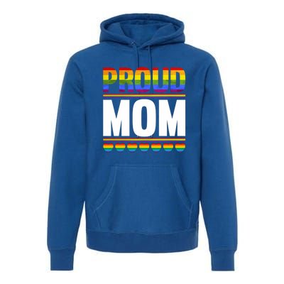 Proud Mom Lesbian Lgbt Pride Month Queer Gift Lgbt Gift Premium Hoodie