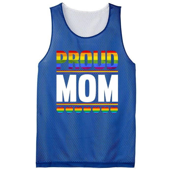 Proud Mom Lesbian Lgbt Pride Month Queer Gift Lgbt Gift Mesh Reversible Basketball Jersey Tank