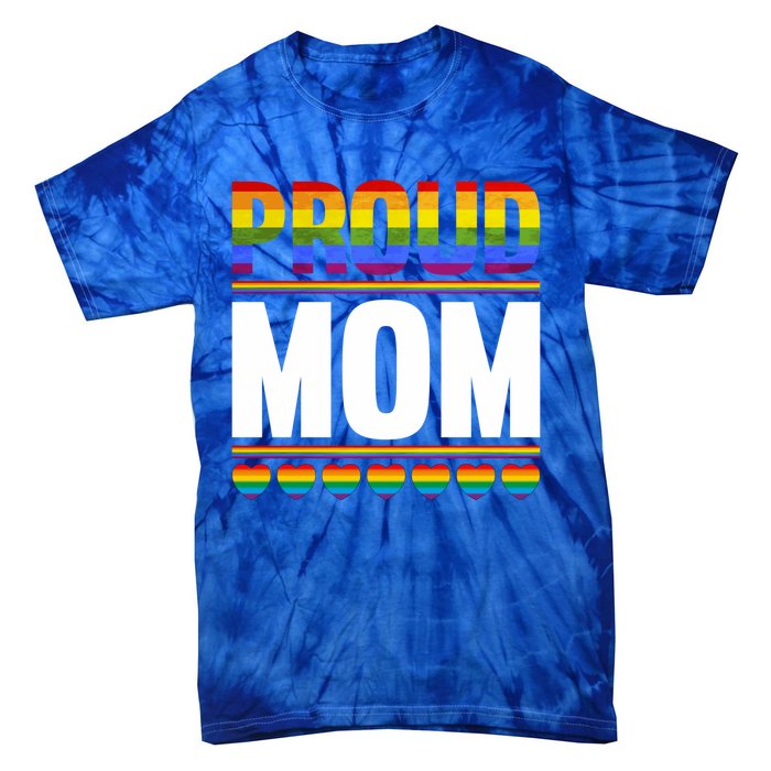 Proud Mom Lesbian Lgbt Pride Month Queer Gift Lgbt Gift Tie-Dye T-Shirt