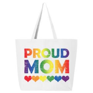 Proud Mom Lesbian Lgbtq Pride Month Supporters Mothers Day Gift 25L Jumbo Tote