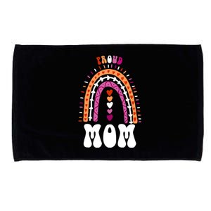 Proud Mom Lesbian Pride Boho Rainbow Gift Microfiber Hand Towel