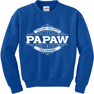 Papaw Myth Legend Father Dad Uncle Gift Idea Gift Kids Sweatshirt