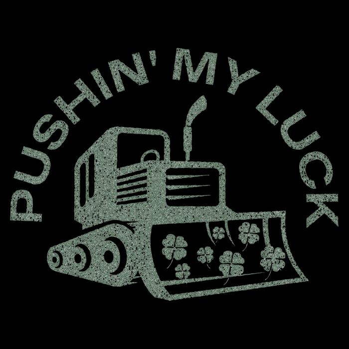 Pushing My Luck Tractor Truck St Patricks Day Drawstring Bag