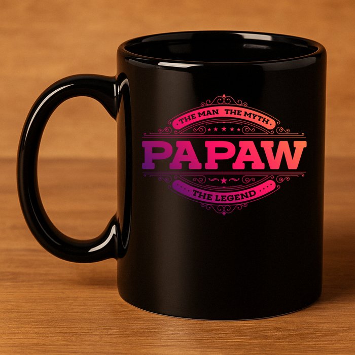 Papaw Myth Legend Father Dad Uncle Gift Idea Gift 11oz C Handle Ceramic Mug
