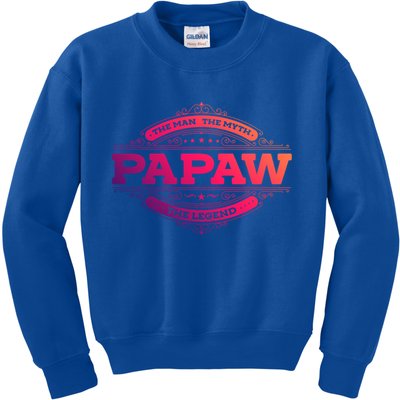 Papaw Myth Legend Father Dad Uncle Gift Idea Gift Kids Sweatshirt
