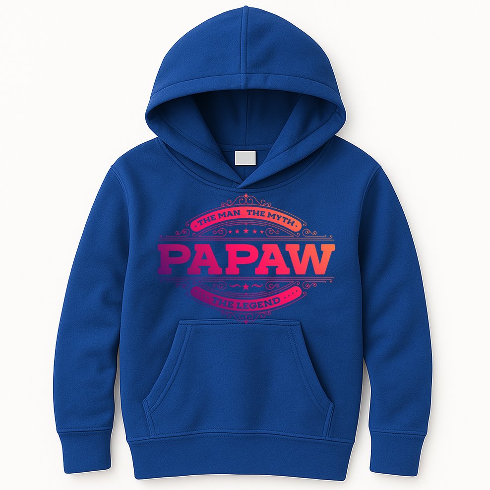 Papaw Myth Legend Father Dad Uncle Gift Idea Gift Kids Hoodie