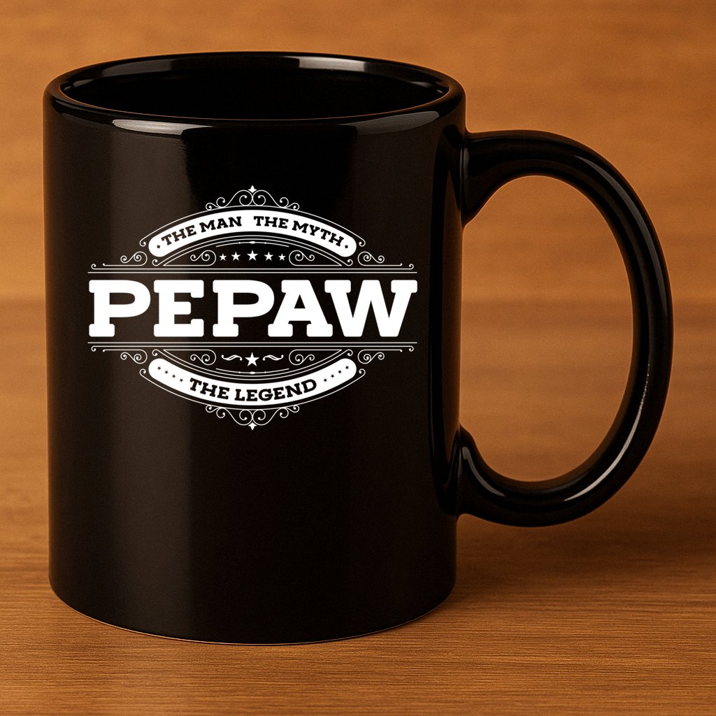 Pepaw Myth Legend Father Dad Uncle Gift Idea Gift 11oz C Handle Ceramic Mug