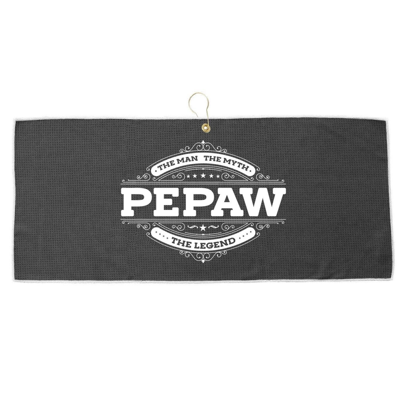 Pepaw Myth Legend Father Dad Uncle Gift Idea Gift Large Microfiber Waffle Golf Towel
