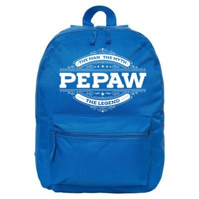 Pepaw Myth Legend Father Dad Uncle Gift Idea Gift 16 in Basic Backpack