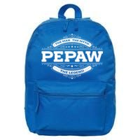 Pepaw Myth Legend Father Dad Uncle Gift Idea Gift 16 in Basic Backpack