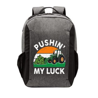 Pushing My Luck Tractor Funny St Patrick Day Boy Dad Vector Backpack