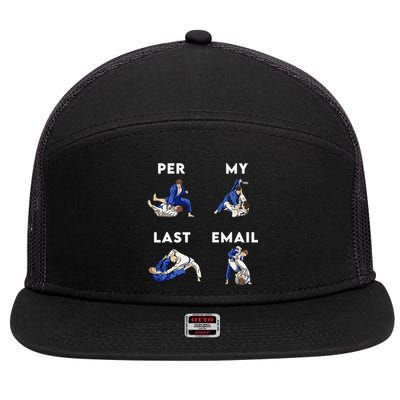 Per My Last Email Office Humor Meme Fight Punch Boxing 7 Panel Mesh Trucker Snapback Hat