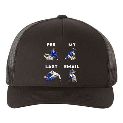 Per My Last Email Office Humor Meme Fight Punch Boxing Yupoong Adult 5-Panel Trucker Hat