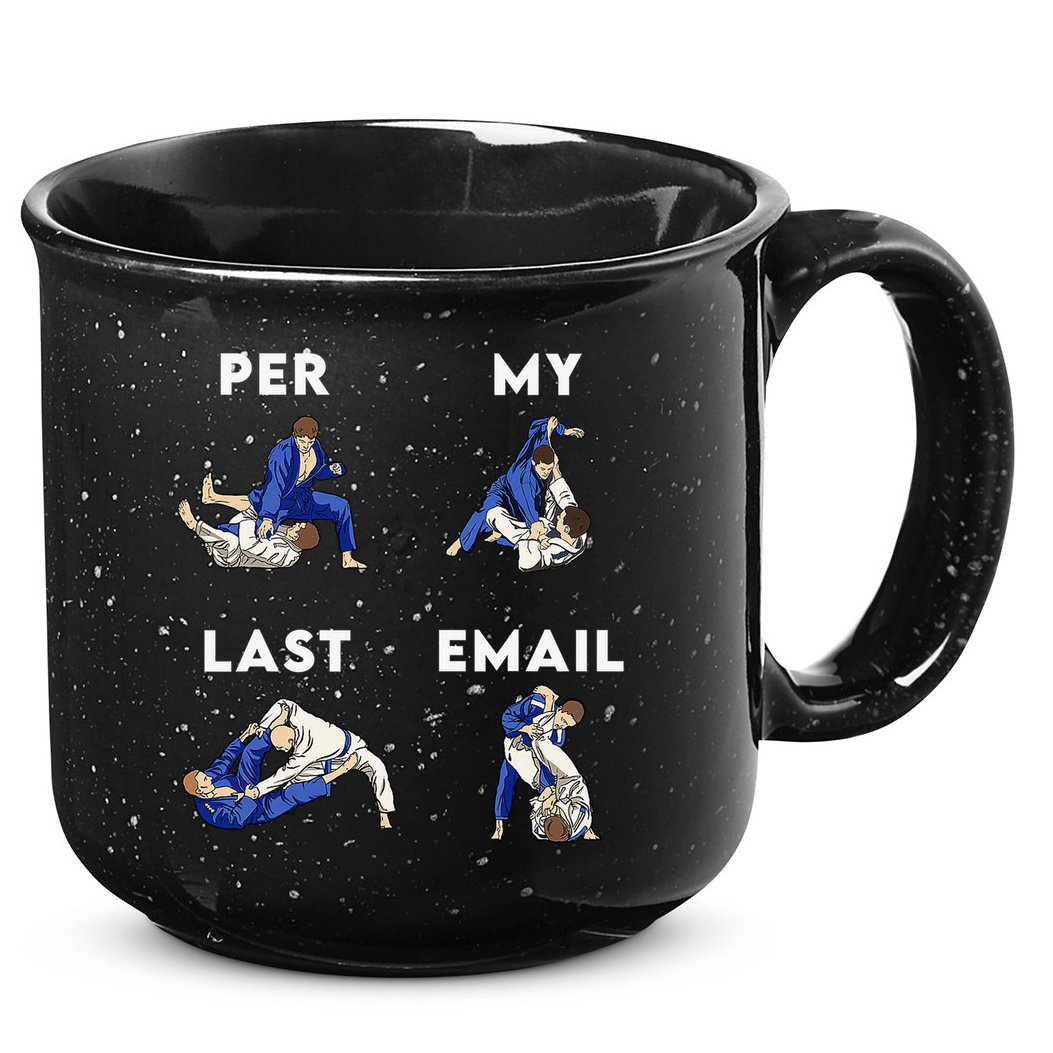 Per My Last Email Office Humor Meme Fight Punch Boxing 15oz Campfire Ceramic Mug
