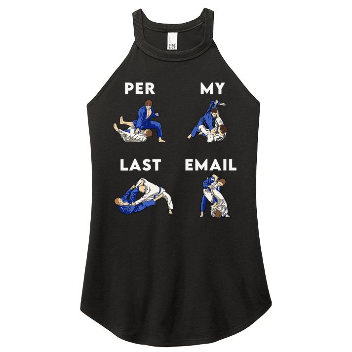 Per My Last Email Office Humor Meme Fight Punch Boxing Women's Perfect Tri Rocker Tank