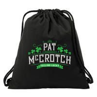 Pat Mccrotch Luck Of The Irish Funny St Patricks Day Drawstring Bag