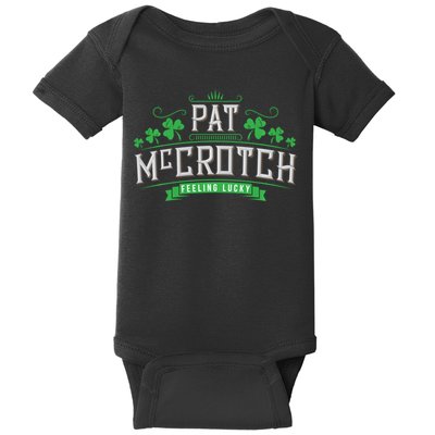 Pat Mccrotch Luck Of The Irish Funny St Patricks Day Baby Bodysuit
