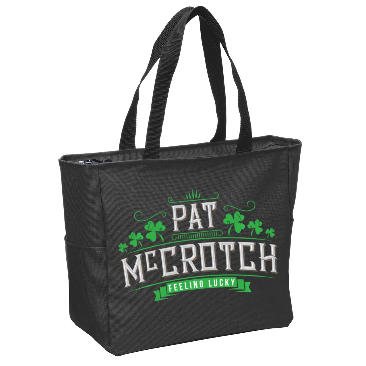 Pat Mccrotch Luck Of The Irish Funny St Patricks Day Zip Tote Bag