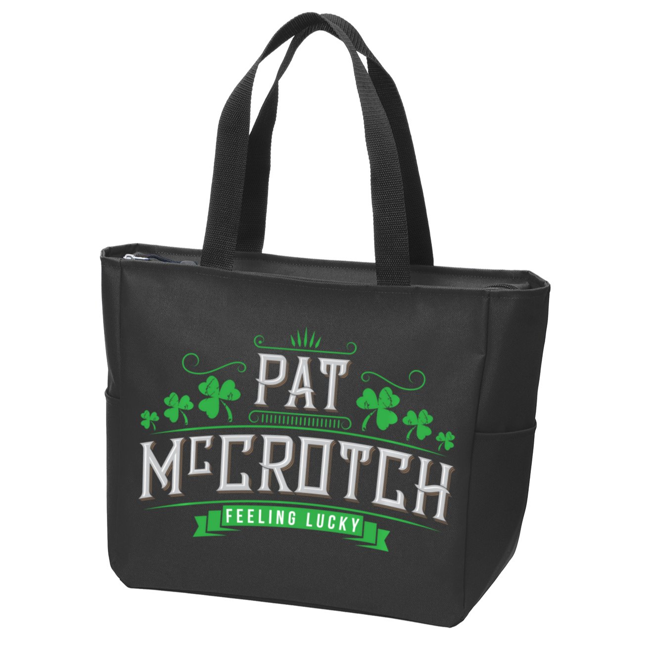 Pat Mccrotch Luck Of The Irish Funny St Patricks Day Zip Tote Bag