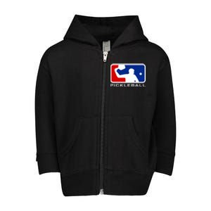 Pickleball Major Leagues Cool Gift Toddler Zip Fleece Hoodie