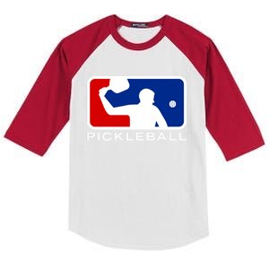 Pickleball Major Leagues Cool Gift Kids Colorblock Raglan Jersey