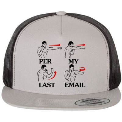 Per My Last Email Funny Men Costumed Flat Bill Trucker Hat