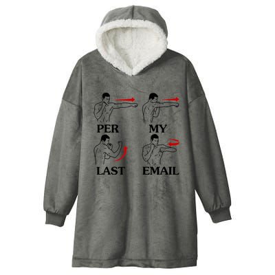 Per My Last Email Funny Men Costumed Hooded Wearable Blanket