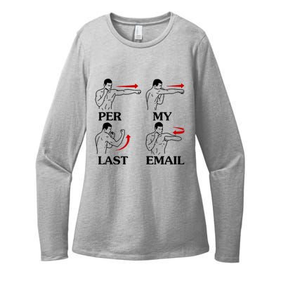 Per My Last Email Funny Men Costumed Womens CVC Long Sleeve Shirt