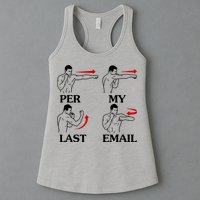 Per My Last Email Funny Men Costumed Womens Tank Top