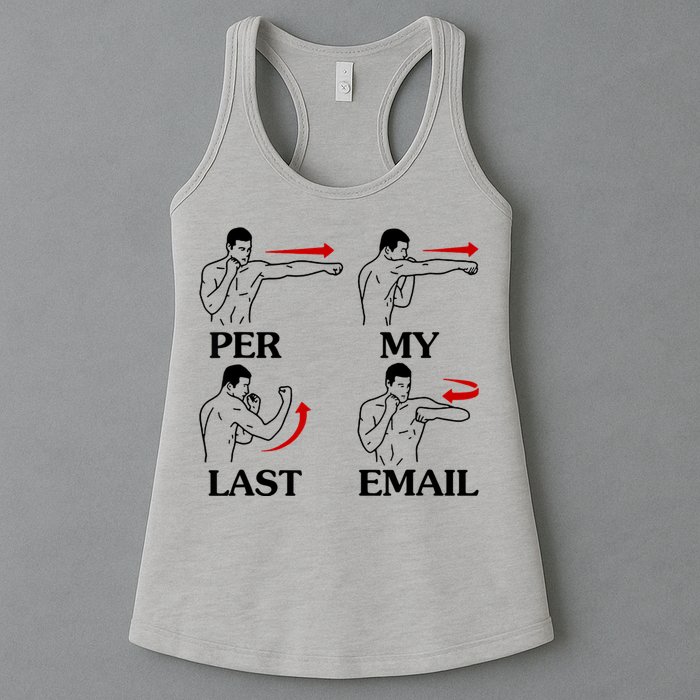 Per My Last Email Funny Men Costumed Womens Tank Top