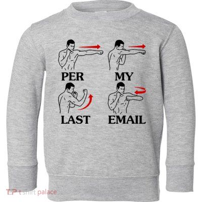 Per My Last Email Funny Men Costumed Toddler Sweatshirt