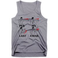 Per My Last Email Funny Men Costumed Tank Top