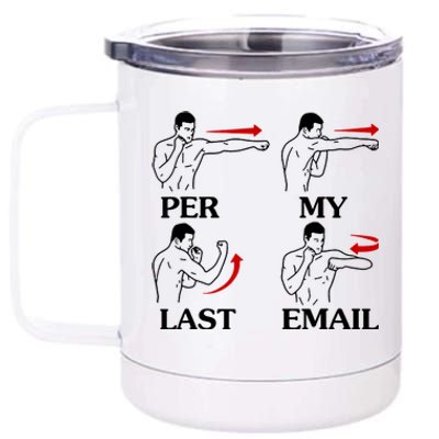 Per My Last Email Funny Men Costumed 12 oz Stainless Steel Tumbler Cup