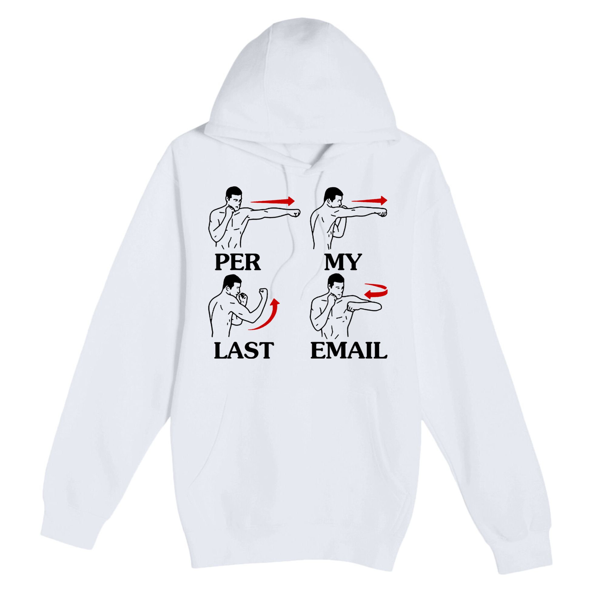 Per My Last Email Funny Men Costumed Premium Pullover Hoodie