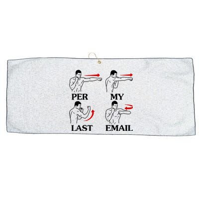 Per My Last Email Funny Men Costumed Large Microfiber Waffle Golf Towel