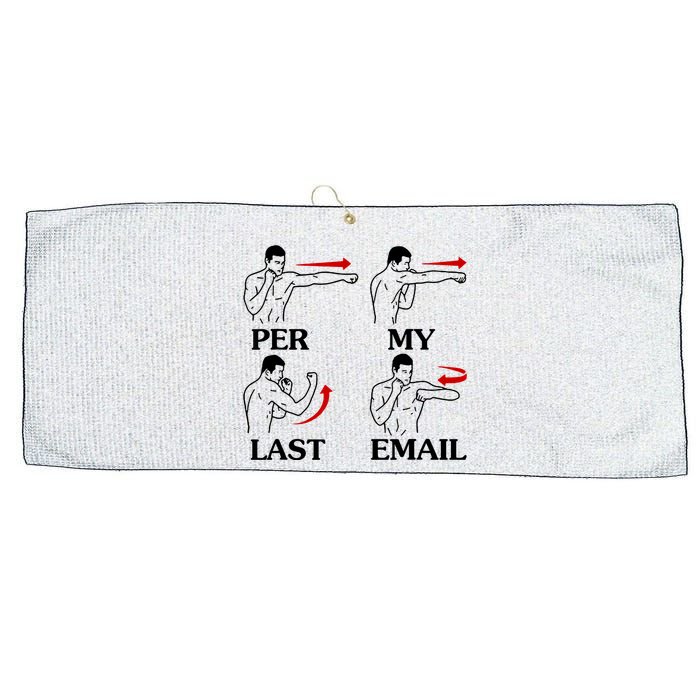 Per My Last Email Funny Men Costumed Large Microfiber Waffle Golf Towel