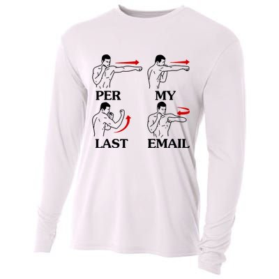 Per My Last Email Funny Men Costumed Cooling Performance Long Sleeve Crew