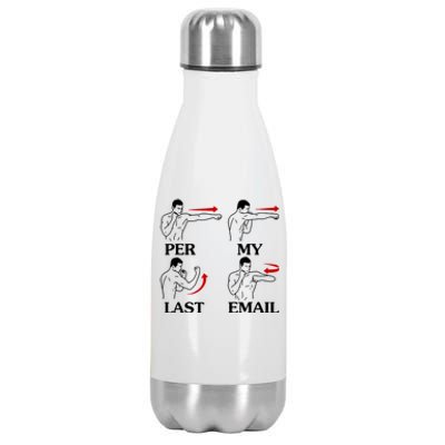 Per My Last Email Funny Men Costumed Stainless Steel Insulated Water Bottle